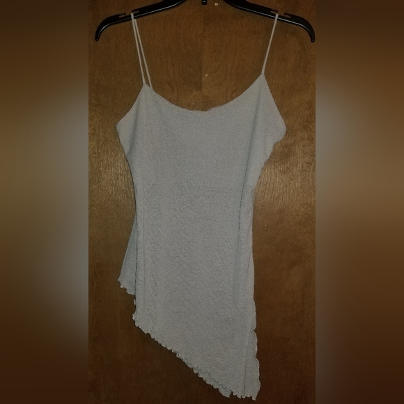 EuroChick tan camisole with slit up the side, size L. - Picture 1 of 2